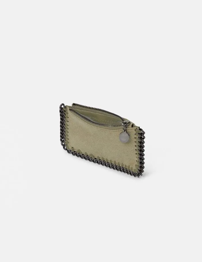 Women Falabella Zipper Cardholder Clotted Cream Stella McCartney Iconic Falabella Women Falabella Zipper Cardholder Clotted Cream Stella McCartney Iconic Falabella