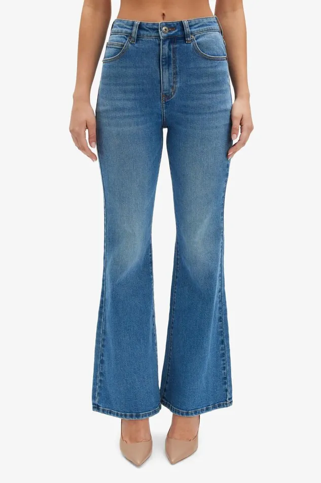 Women Flare Jean Bardot Ashlynn Hi Boot Leg Jeans In Dark Denim Dark Denim Women Flare Jean Bardot Ashlynn Hi Boot Leg Jeans In Dark Denim Dark Denim