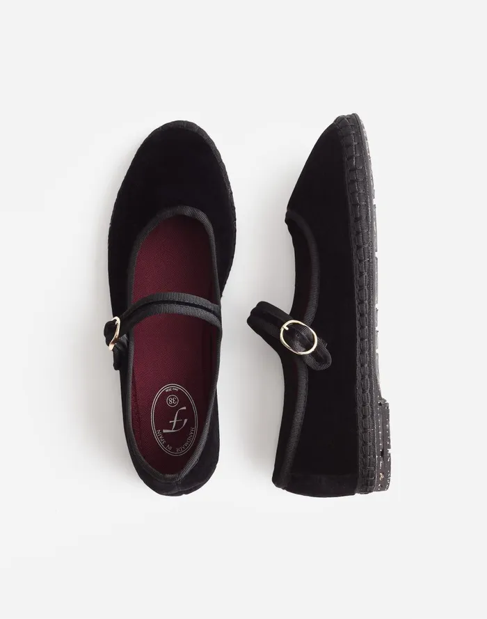 Women Flats and Loafers Madewell FlabelUS Antonia Mary Janes Black
