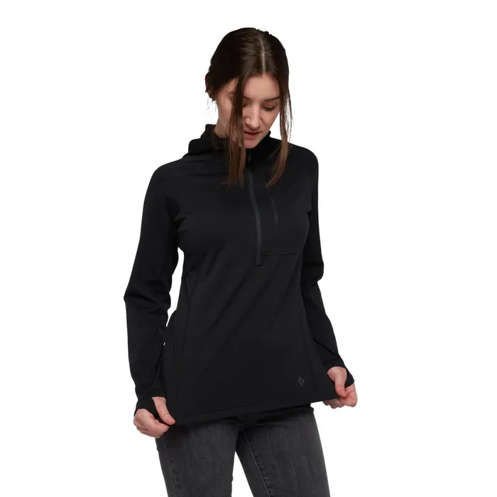 Women Fleece Black Diamond Coefficient 14ZipFleece Hoody
