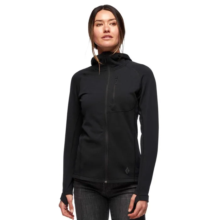 Women Fleece Black Diamond Coefficient Fleece Hoody 8211 Black Diamond
