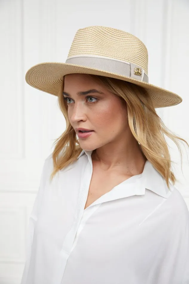 Women Francesca Hat Natural Taupe Holland Cooper Hats and Headbands Women Francesca Hat Natural Taupe Holland Cooper Hats and Headbands
