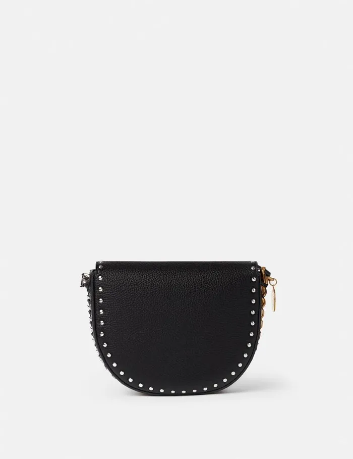 Women Frayme Studded Grainy Alter Mat Medium Flap Shoulder Bag Black Stella McCartney Mini Bags And Clutches Women Frayme Studded Grainy Alter Mat Medium Flap Shoulder Bag Black Stella McCartney Mini Bags And Clutches
