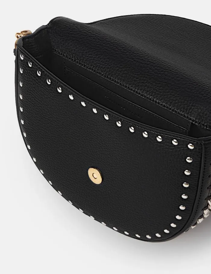 Women Frayme Studded Grainy Alter Mat Medium Flap Shoulder Bag Black Stella McCartney Mini Bags And Clutches Women Frayme Studded Grainy Alter Mat Medium Flap Shoulder Bag Black Stella McCartney Mini Bags And Clutches