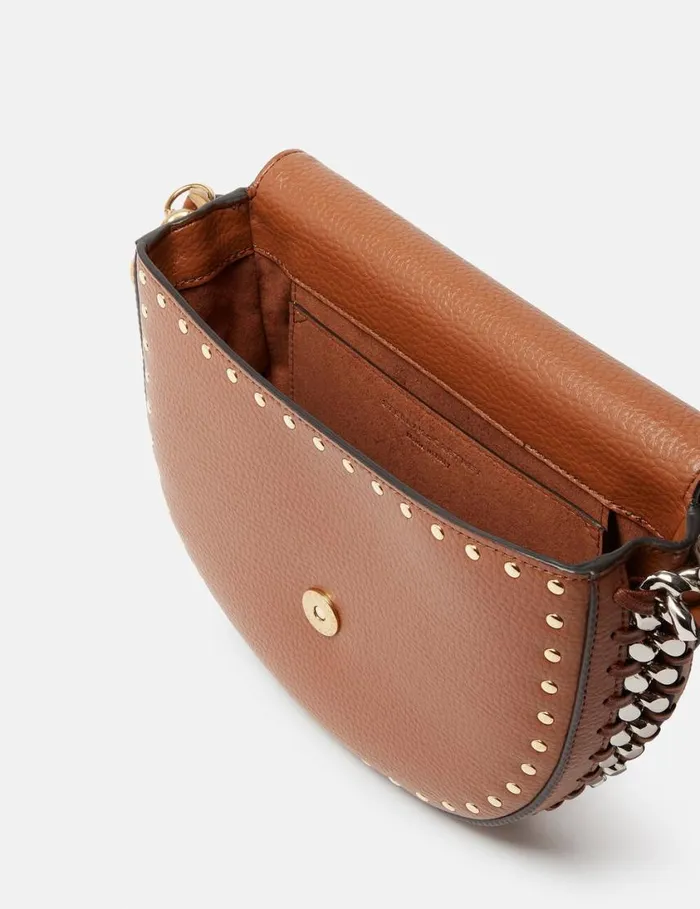 Women Frayme Studded Grainy Alter Mat Medium Flap Shoulder Bag Pecan Stella McCartney Mini Bags And Clutches Women Frayme Studded Grainy Alter Mat Medium Flap Shoulder Bag Pecan Stella McCartney Mini Bags And Clutches