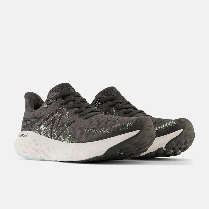 Women Fresh Foam X 1080v12 Blacktop With Green Aura And Bleach Blue New Balance Running Women Fresh Foam X 1080v12 Blacktop With Green Aura And Bleach Blue New Balance Running