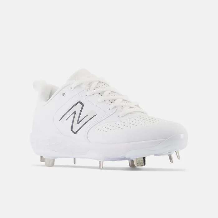 Women Fresh Foam X Velo V3 Metal Synthetics White New Balance Softball