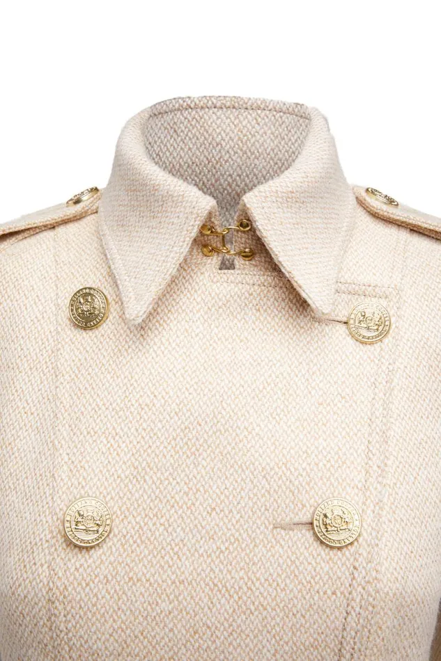 Women Full Length Marlborough Trench Coat Biscuit Holland Cooper Coats