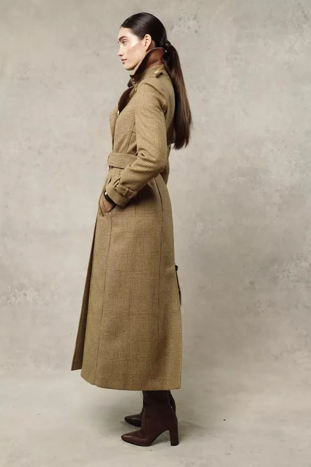 Women Full Length Marlborough Trench Coat Tawny Holland Cooper Coats
