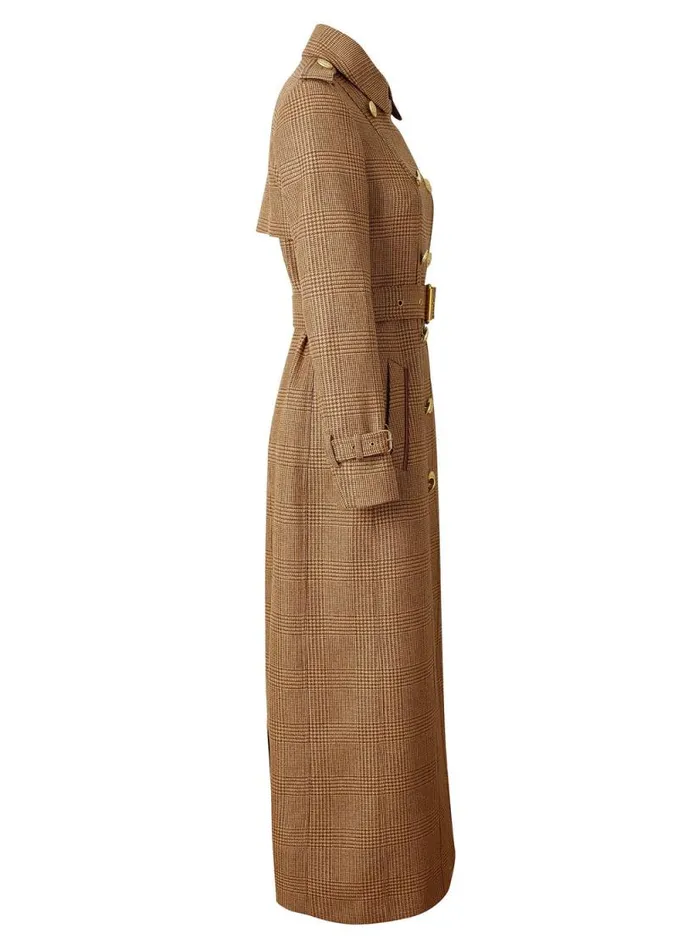 Women Full Length Marlborough Trench Coat Tawny Holland Cooper Coats