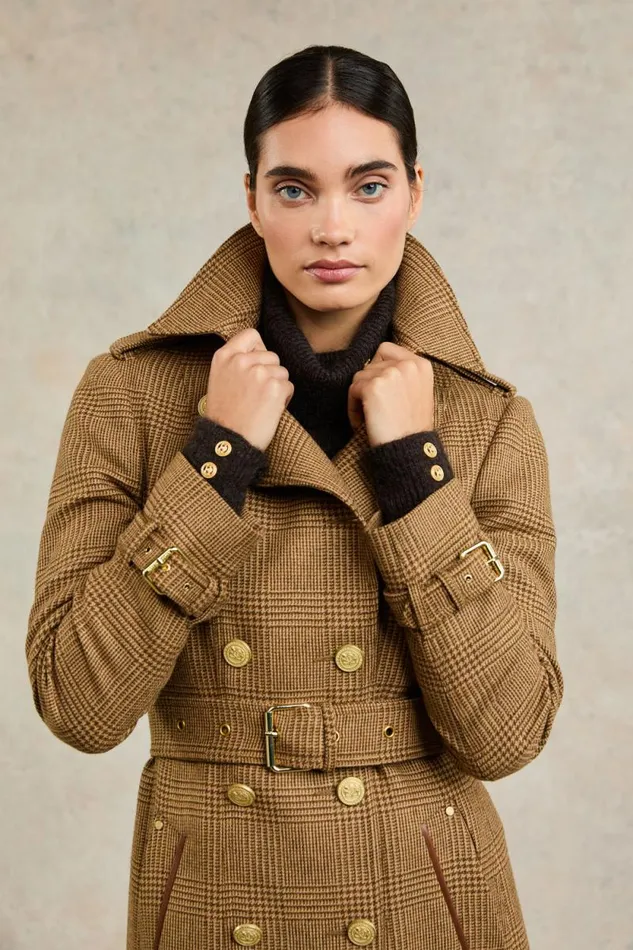Women Full Length Marlborough Trench Coat Tawny Holland Cooper Coats