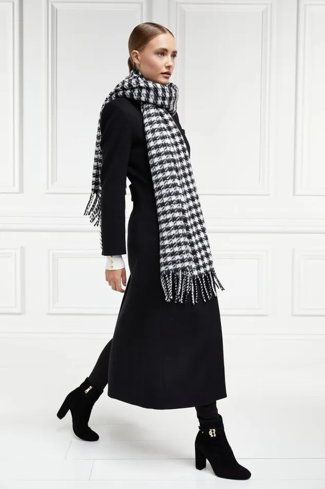 Women Full Length Regency Coat Soft Black Holland Cooper Tailoring