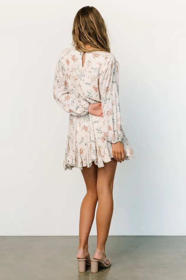 Women Galia Mini Dress Beige Floral Baltic Born Short Dresses Women Galia Mini Dress Beige Floral Baltic Born Short Dresses