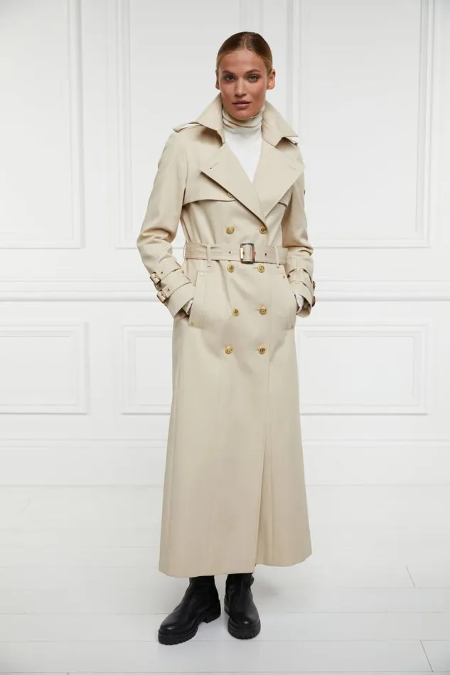 Women Gatcombe Full Length Trench Coat Stone Holland Cooper Coats