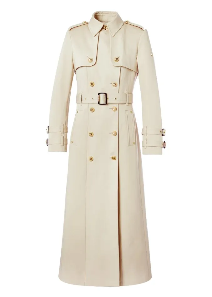 Women Gatcombe Full Length Trench Coat Stone Holland Cooper Coats