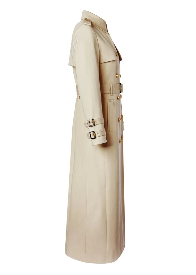Women Gatcombe Full Length Trench Coat Stone Holland Cooper Coats