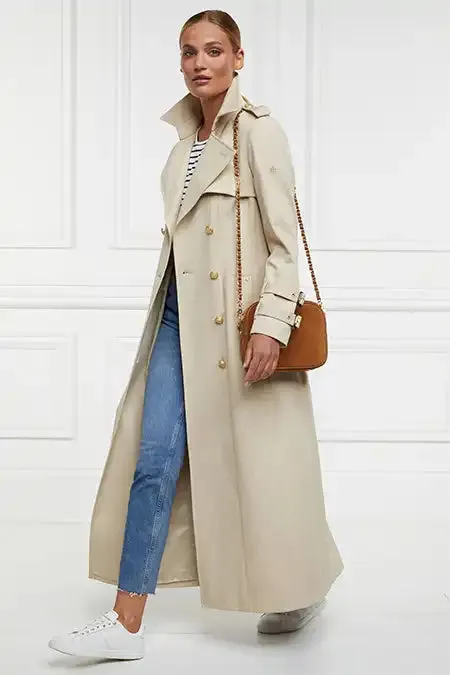 Women Gatcombe Full Length Trench Coat Stone Holland Cooper Coats