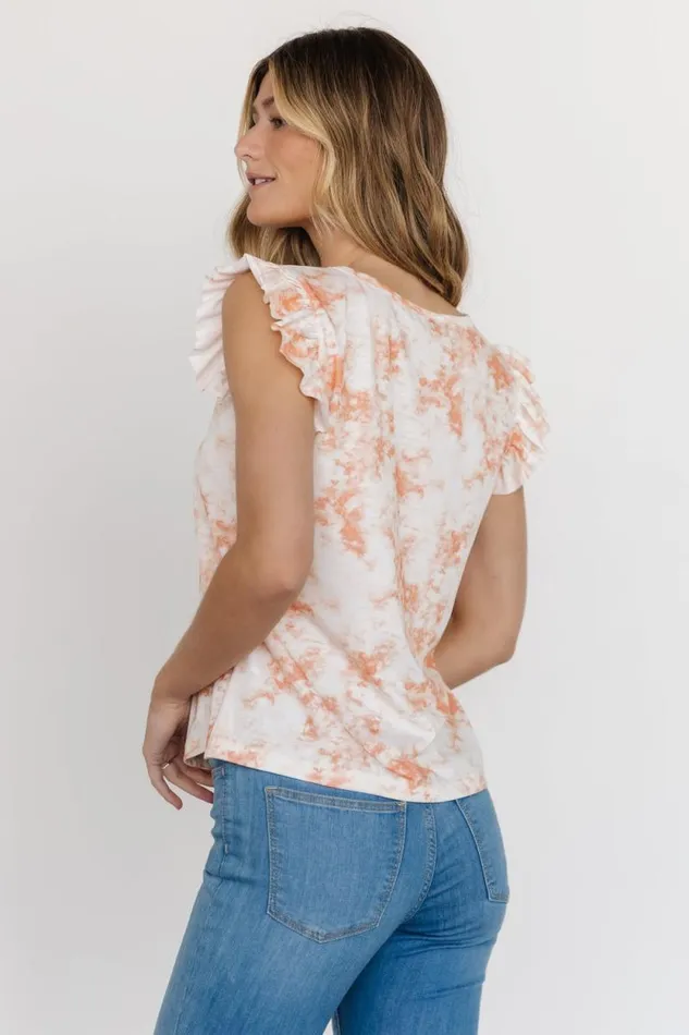 Women Ginny Summer Top Orange Tie Dye Baltic Born Blouses and Shirts Women Ginny Summer Top Orange Tie Dye Baltic Born Blouses and Shirts