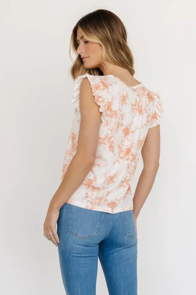 Women Ginny Summer Top Orange Tie Dye Baltic Born Blouses and Shirts Women Ginny Summer Top Orange Tie Dye Baltic Born Blouses and Shirts