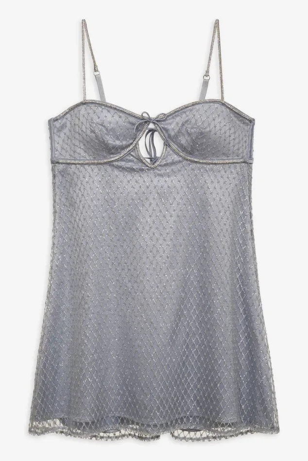 Women Glitter Slip Dress Silver For Love and Lemons Dresses Women Glitter Slip Dress Silver For Love and Lemons Dresses