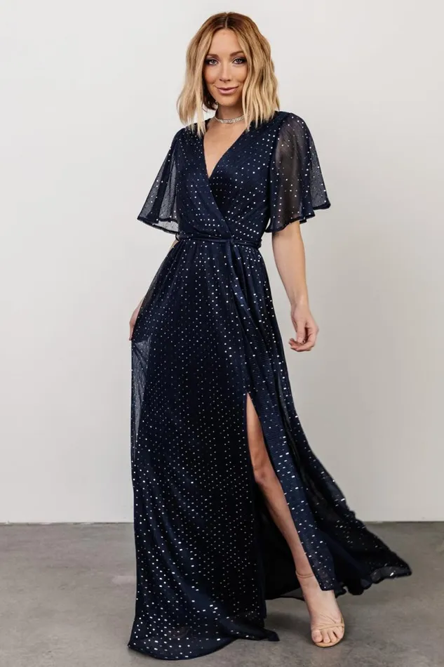 Women Grace Sparkle Gown Navy Baltic Born Embellished and Sequined