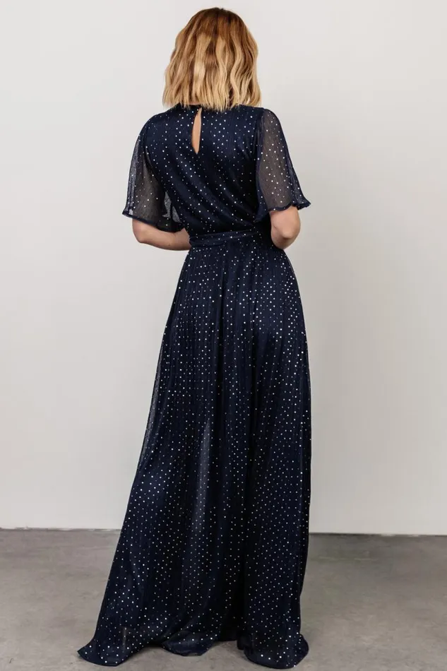 Women Grace Sparkle Gown Navy Baltic Born Embellished and Sequined Women Grace Sparkle Gown Navy Baltic Born Embellished and Sequined