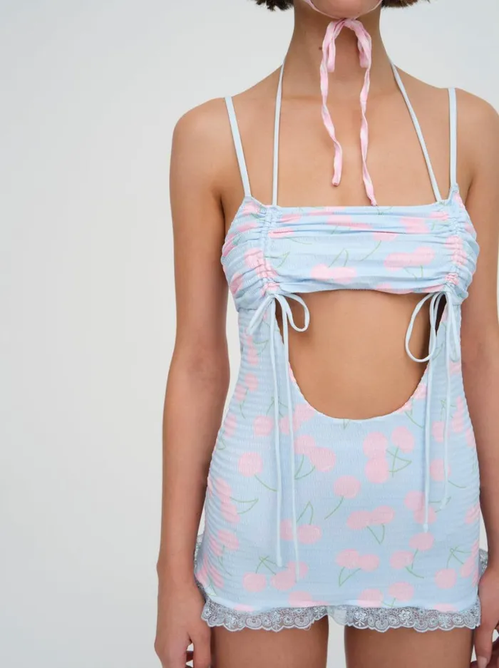 Women Graceanne Swim Romper Blue For Love and Lemons Swim