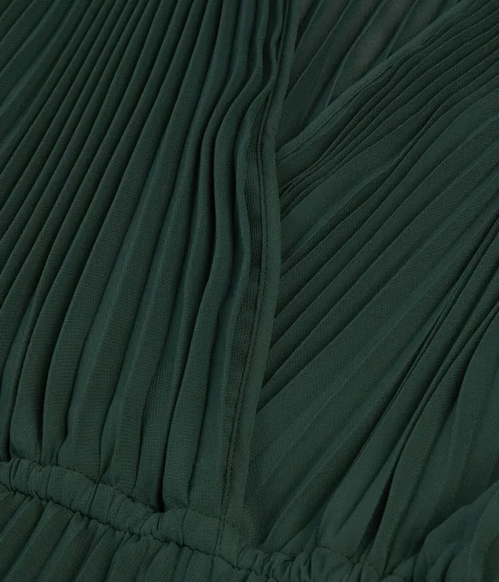 Women Green Pleated Long Dress THE KOOPLES Dresses and Jumpsuits