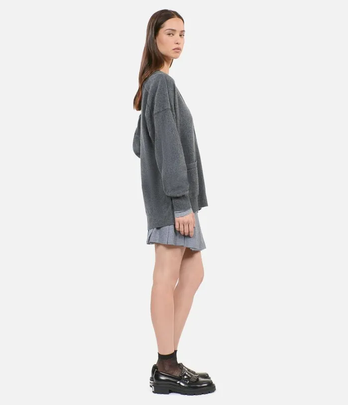 Women Grey Cashmere Cardigan THE KOOPLES Sweaters