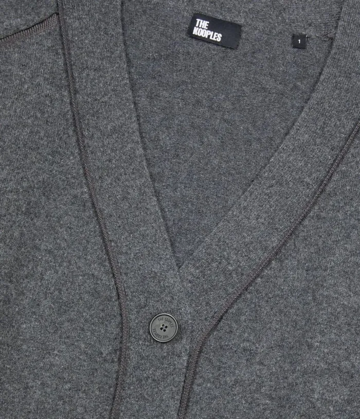 Women Grey Cashmere Cardigan THE KOOPLES Sweaters