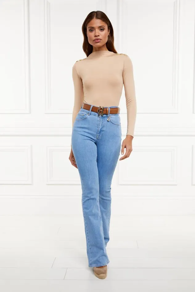 Women Harper Long Sleeve Bodysuit Light Camel Holland Cooper Bodysuits Women Harper Long Sleeve Bodysuit Light Camel Holland Cooper Bodysuits