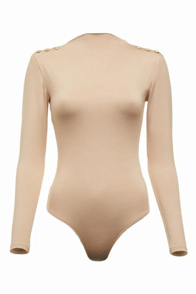 Women Harper Long Sleeve Bodysuit Light Camel Holland Cooper Bodysuits Women Harper Long Sleeve Bodysuit Light Camel Holland Cooper Bodysuits
