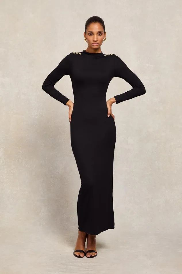 Women Harper Long Sleeve Maxi Dress Black Holland Cooper Dresses Women Harper Long Sleeve Maxi Dress Black Holland Cooper Dresses