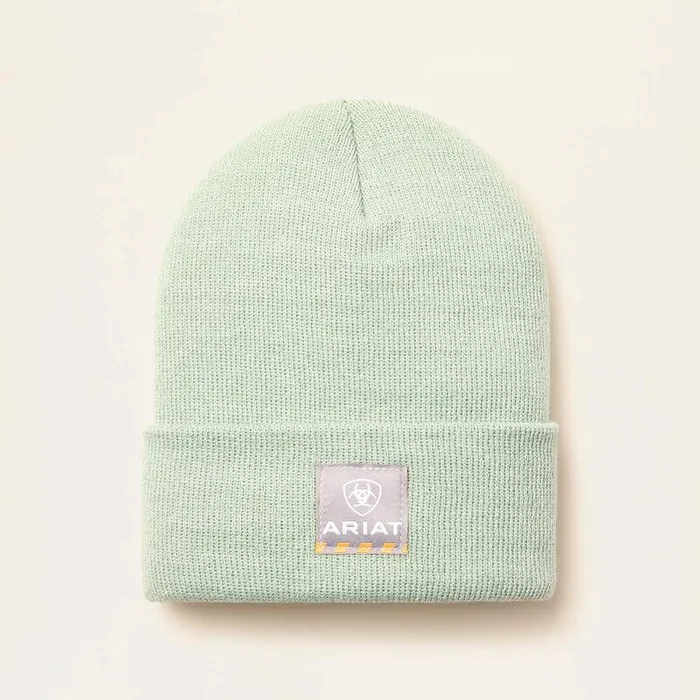 Women Hats and Caps Ariat Rebar Beanie Leaf Green