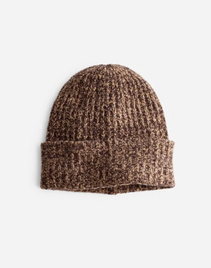 Women Hats Madewell CottonBlend Cuffed Beanie Dark Carob