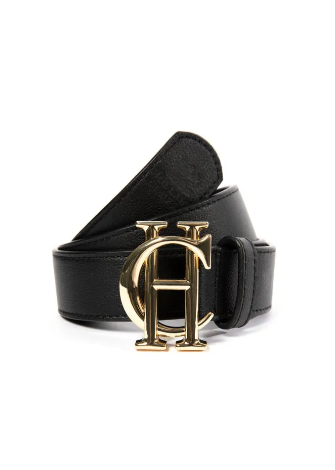 Women HC Classic Belt Black Gold Holland Cooper Belts Women HC Classic Belt Black Gold Holland Cooper Belts