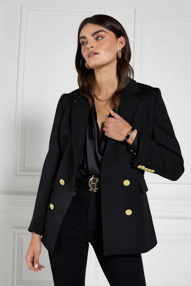 Women HC Classic Belt Black Gold Holland Cooper Belts Women HC Classic Belt Black Gold Holland Cooper Belts