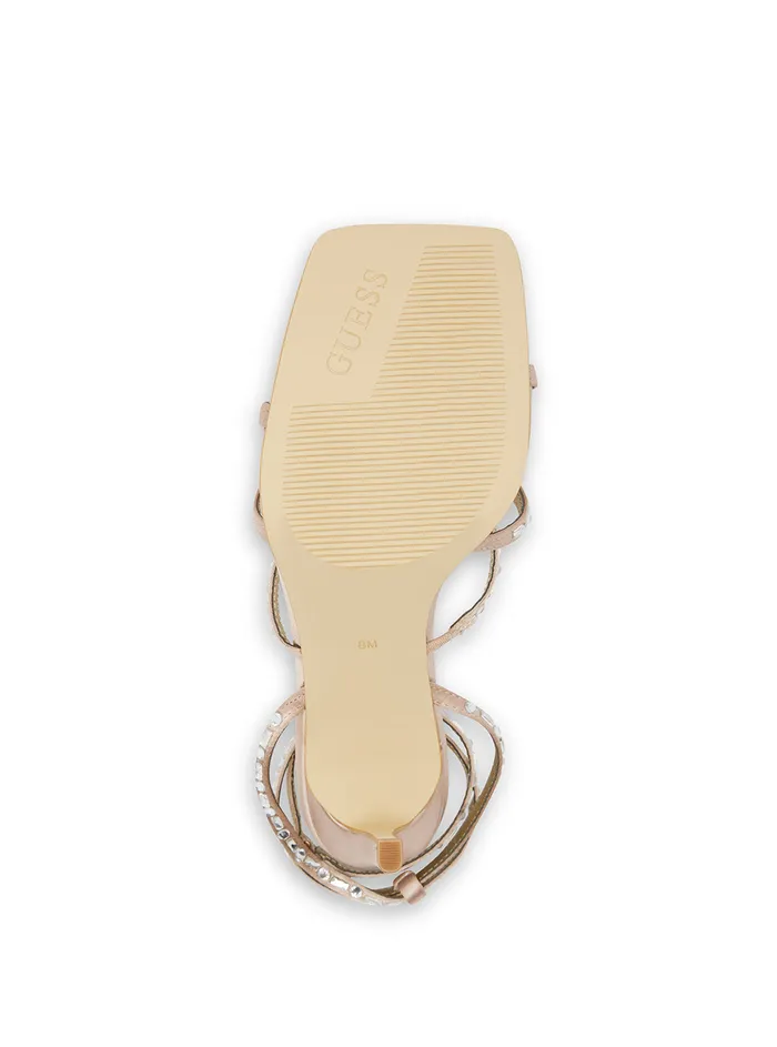 Women Heels GUESS Nude Sabia Embellished High Heels Women Heels GUESS Nude Sabia Embellished High Heels