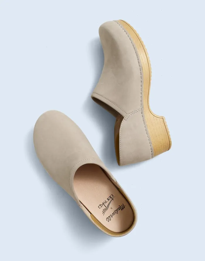 Women Heels Madewell Madewell X Dansko Brenna Clogs Grey