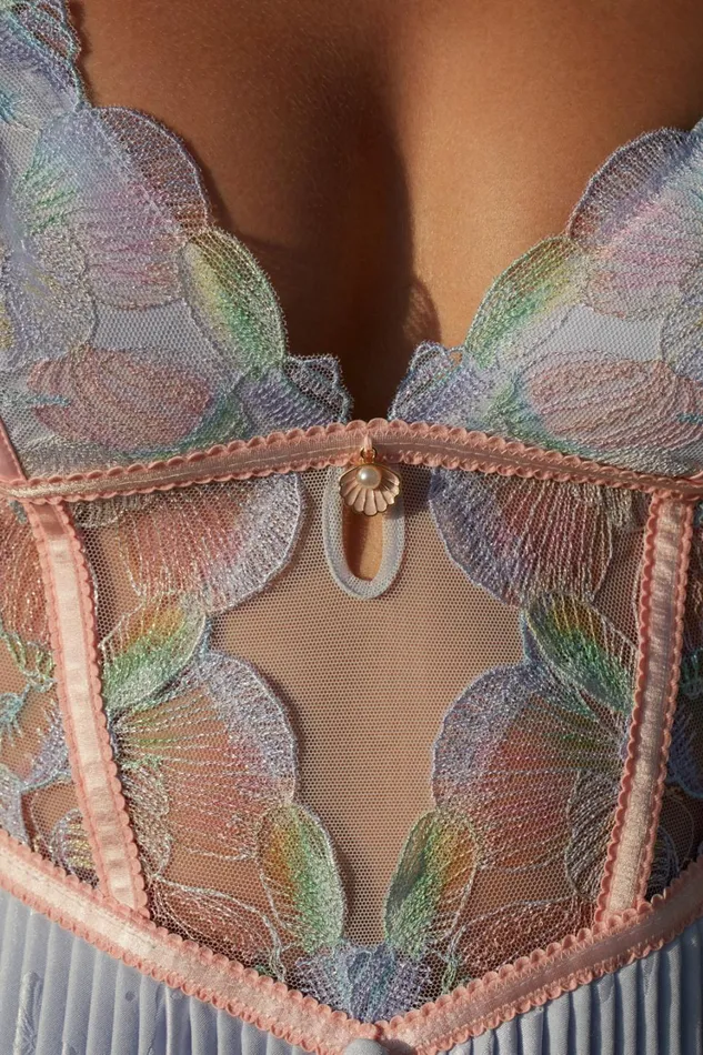 Women High Tide Slip Dress Blue For Love and Lemons Lingerie Women High Tide Slip Dress Blue For Love and Lemons Lingerie