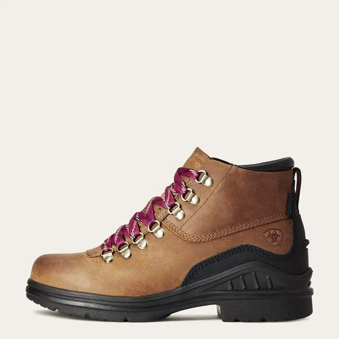 Women Hiking Boots and Shoes Ariat Barnyard Lace Waterproof Boot Weathered Brown Women Hiking Boots and Shoes Ariat Barnyard Lace Waterproof Boot Weathered Brown