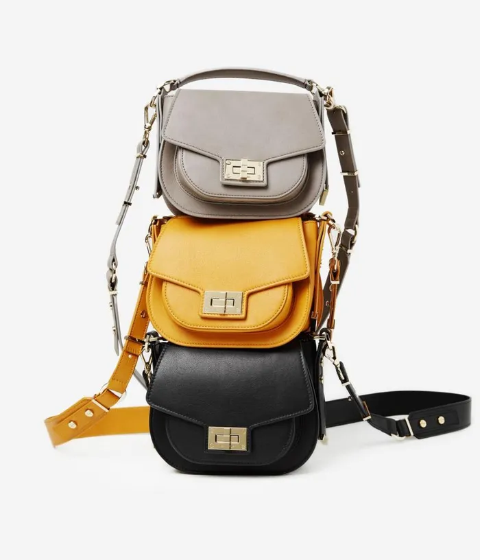 Women Hobo Mini Leather Bag In Black THE KOOPLES Bags