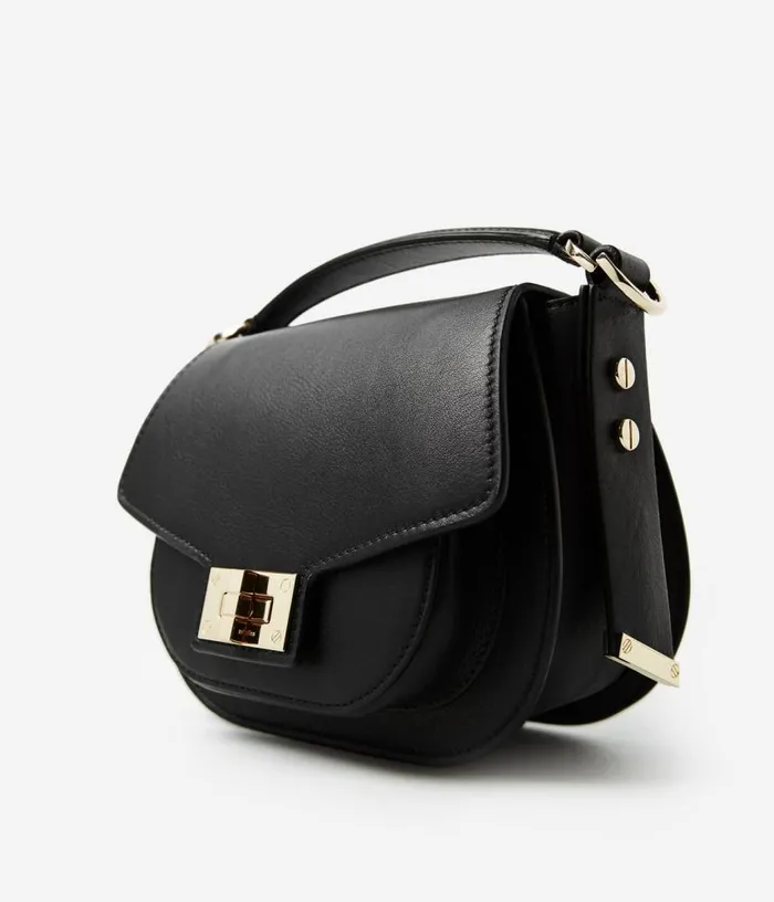 Women Hobo Mini Leather Bag In Black THE KOOPLES Bags
