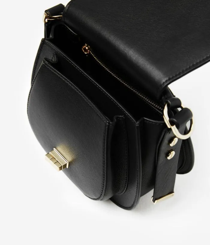 Women Hobo Mini Leather Bag In Black THE KOOPLES Bags