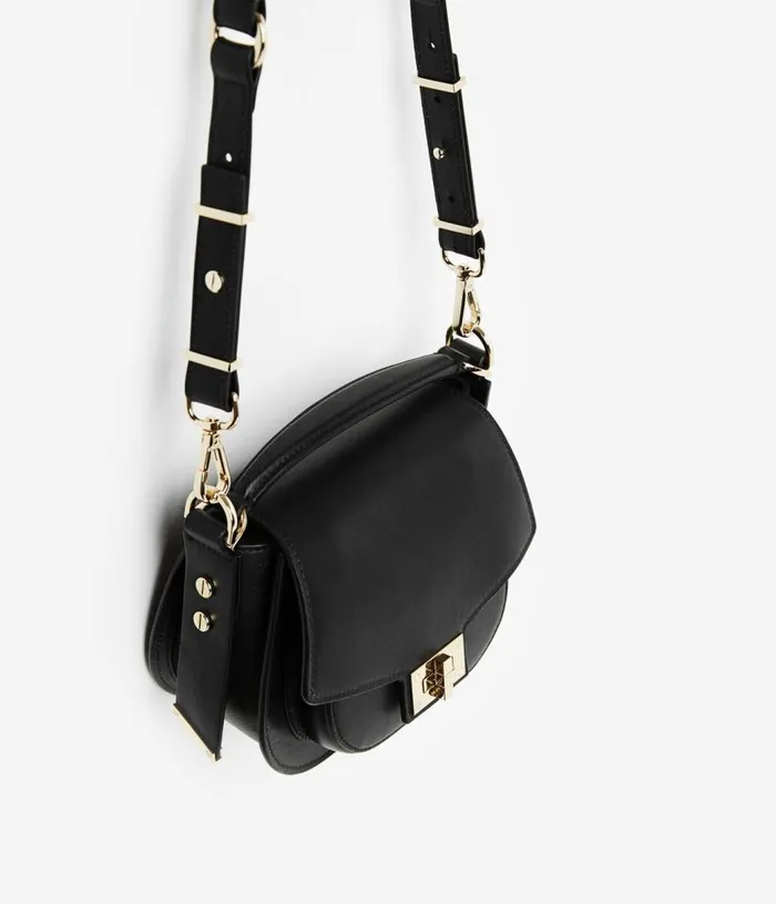 Women Hobo Mini Leather Bag In Black THE KOOPLES Bags