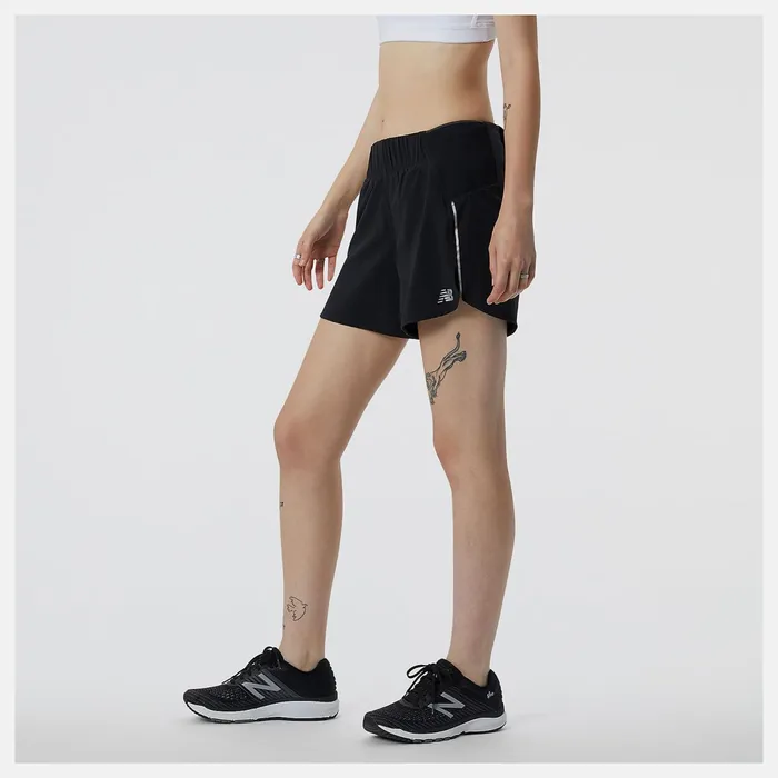 Women Impact Run 5in Short Black New Balance Shorts Women Impact Run 5in Short Black New Balance Shorts