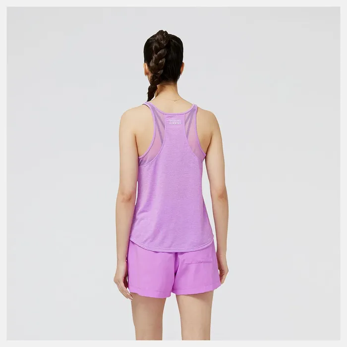 Women Impact Run Tank Cosmic Rose Heather New Balance Shirts Women Impact Run Tank Cosmic Rose Heather New Balance Shirts