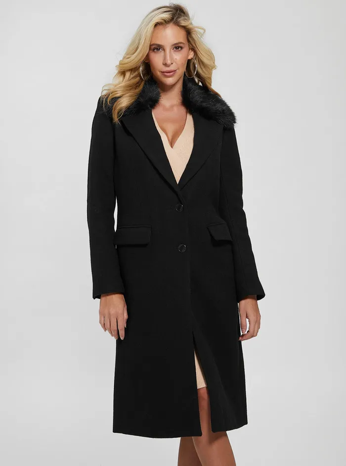 Women Jackets and Coats GUESS Black Laurence Coat