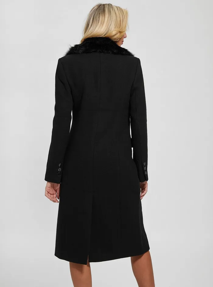 Women Jackets and Coats GUESS Black Laurence Coat Women Jackets and Coats GUESS Black Laurence Coat