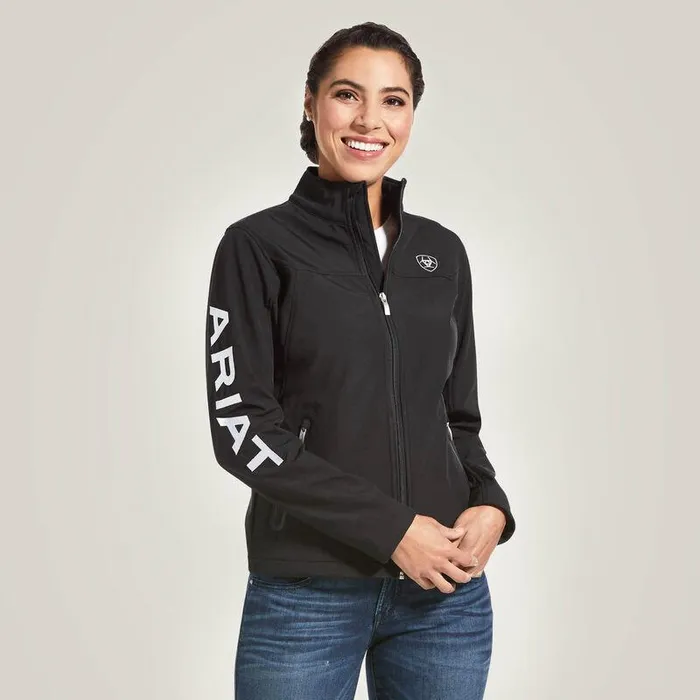 Women Jackets and Vests Ariat Classic Team USAMEX Softshell Jacket Black Women Jackets and Vests Ariat Classic Team USAMEX Softshell Jacket Black